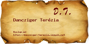 Dancziger Terézia névjegykártya